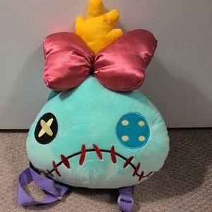 Bioworld Disney Scrump Plush Figural Mini Backpack From Lilo And Stitch NWT